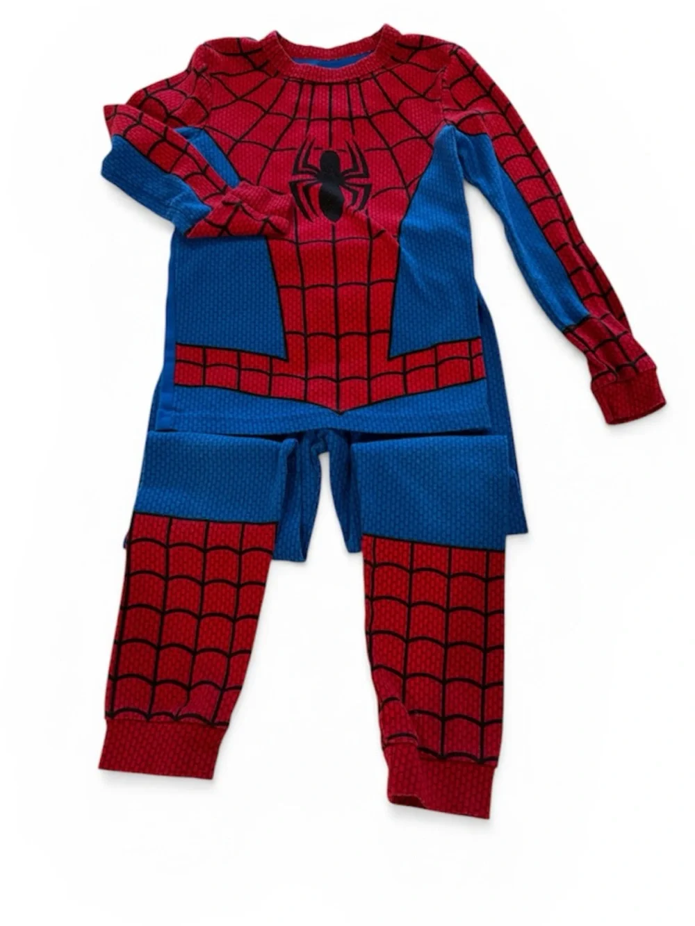 Disney Spider-Man Superhero Kids Pajama Set Costume Size 7 - Picture 2 of 2